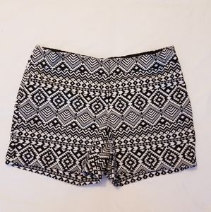 Cynthia Rowley black and white shorts